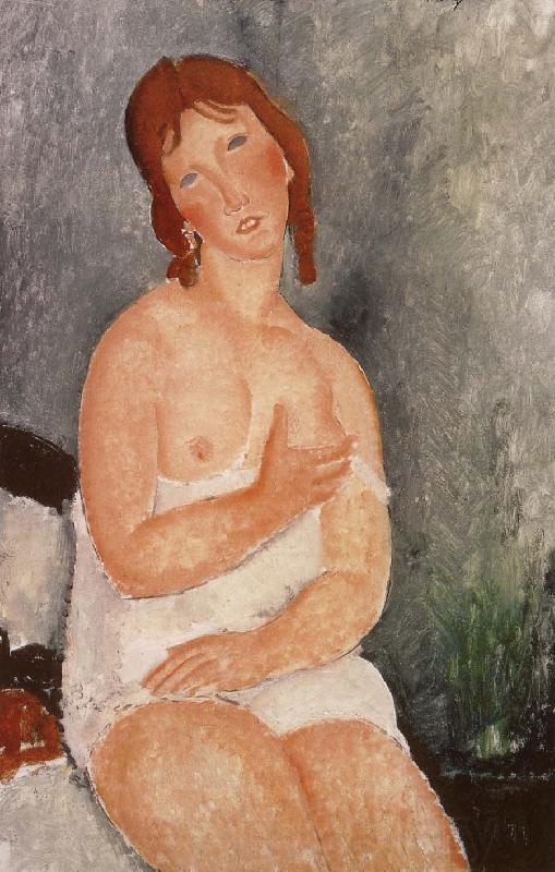 Amedeo Modigliani Red-Haired young woman in chemise Germany oil painting art